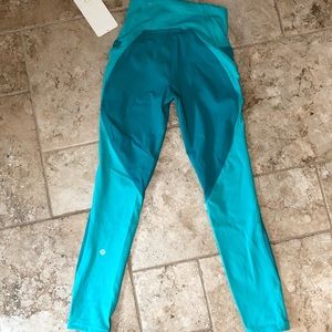 LuLu Train Times 7/8... Cute Turquoise size 4